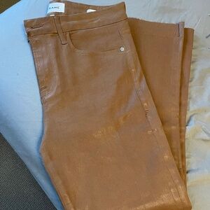 Frame brown le crop mini jeans